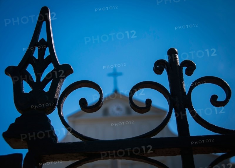 Close up of iron fence