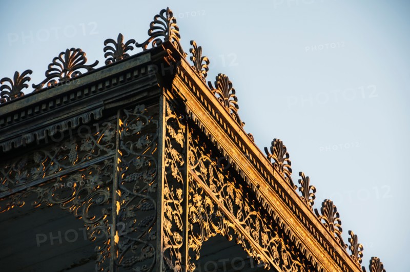 Close-up of balcony railing