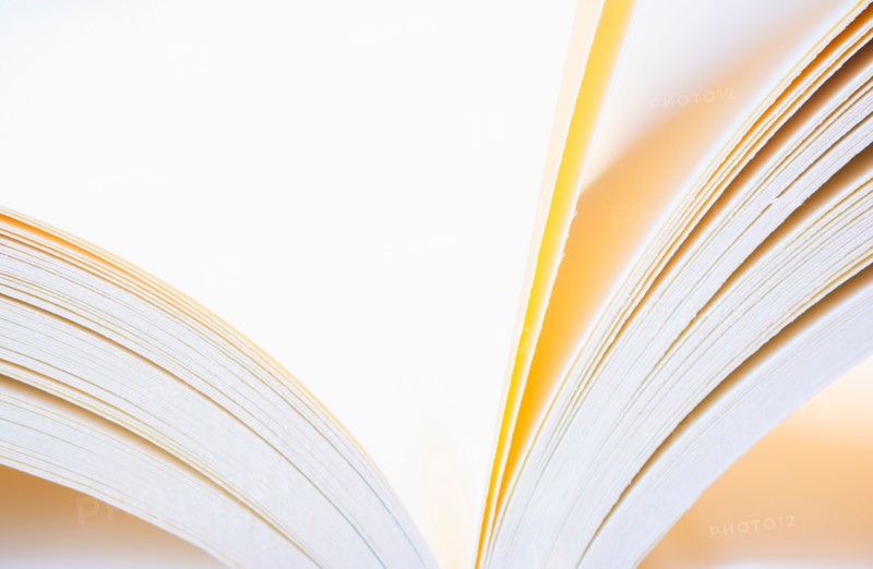 Book pages in motion.