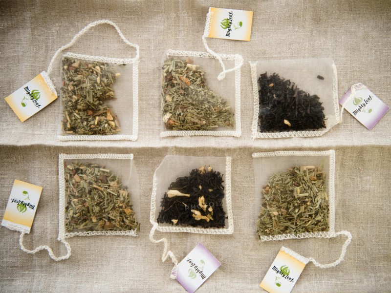 Studio Shot of selection of herbal tea
