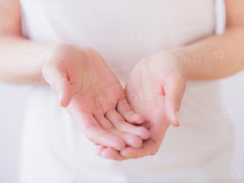 Studio Shot of woman's hands