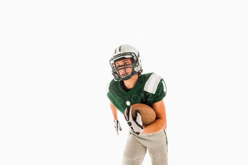 Portrait of American football player