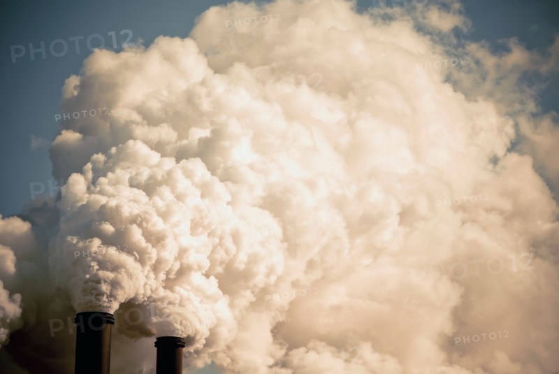 Industrial smokestacks