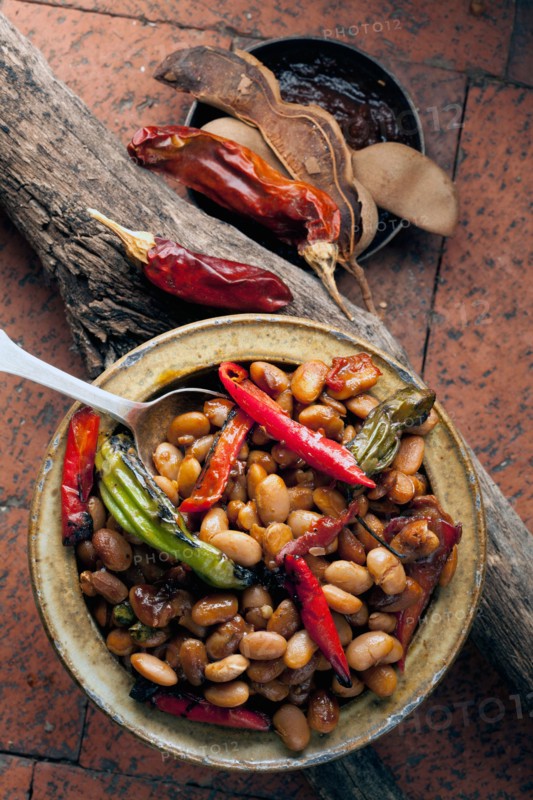 Studio Shot of baked beans