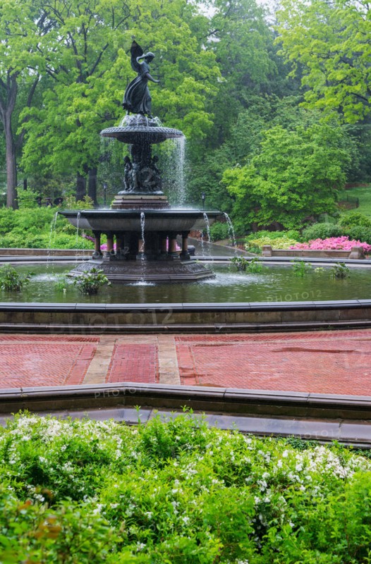 Central Park, New York City. Bethesda fountain in central park.