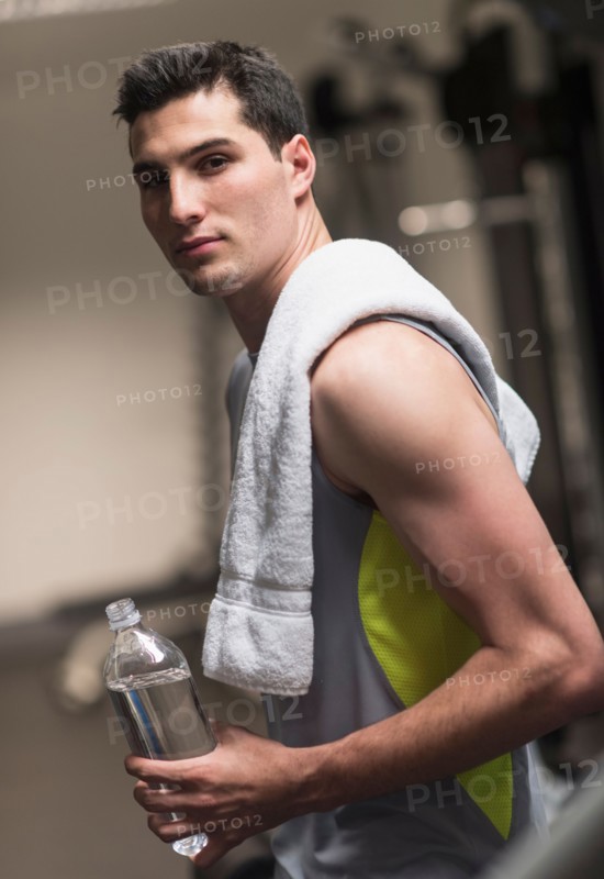 Man in gym.