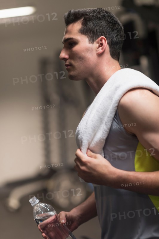 Man in gym.