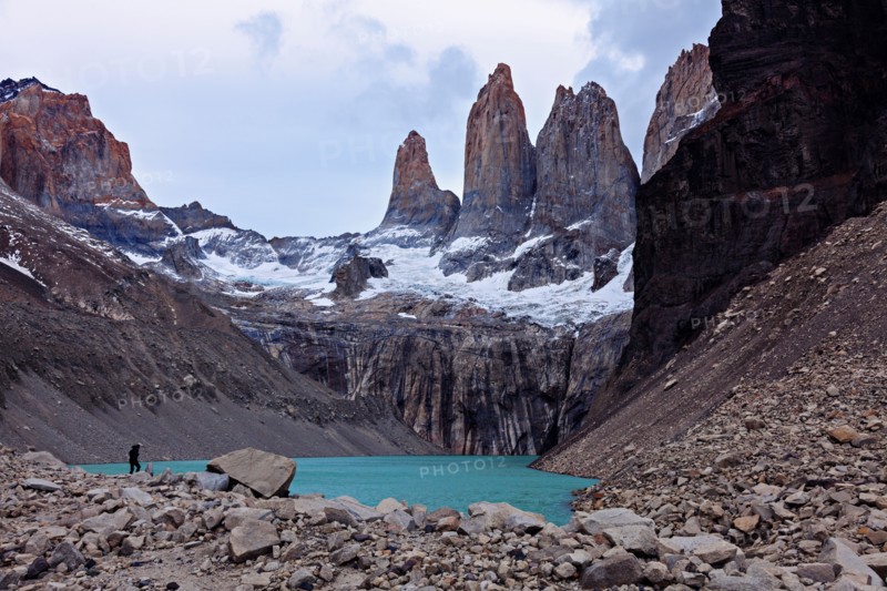 Lake and mountain range