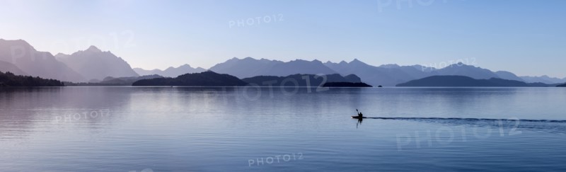 View of lake and mountains