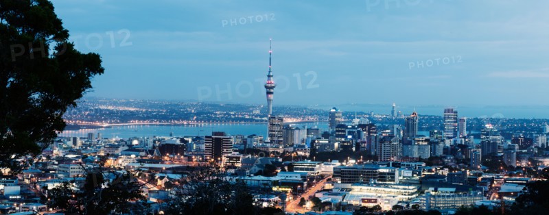 View of city and harbor