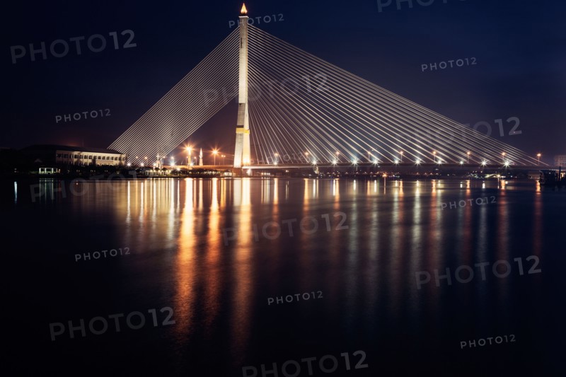 Rama VIII Bridge on Chao Phraya River