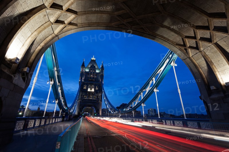 Tower Bridge seen from arch