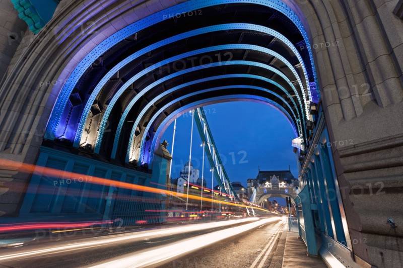 Tower Bridge seen from arch