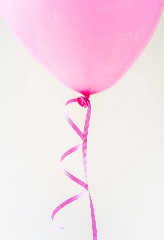 Studio shot of pink balloon.
