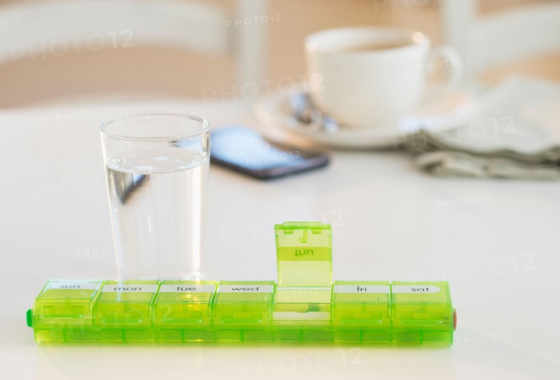Pill container.