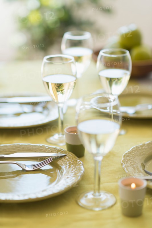 Close up of place setting.