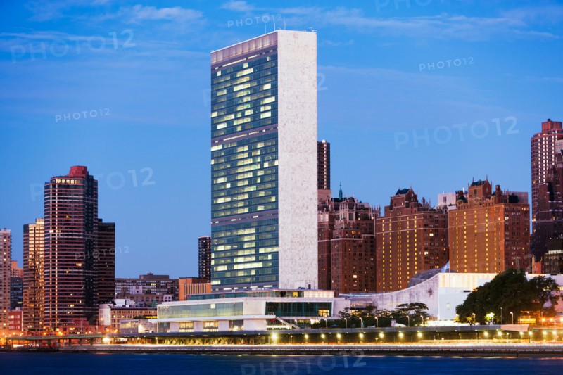 Cityscape at dusk