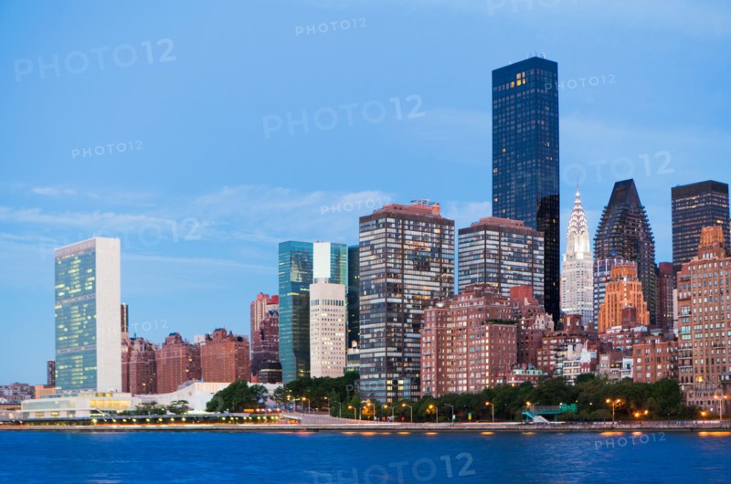 Cityscape at dusk