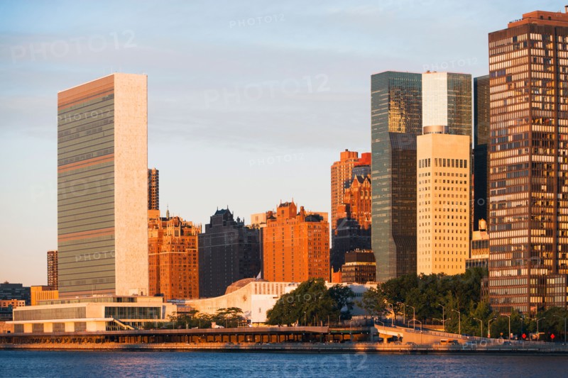 Cityscape at sunset