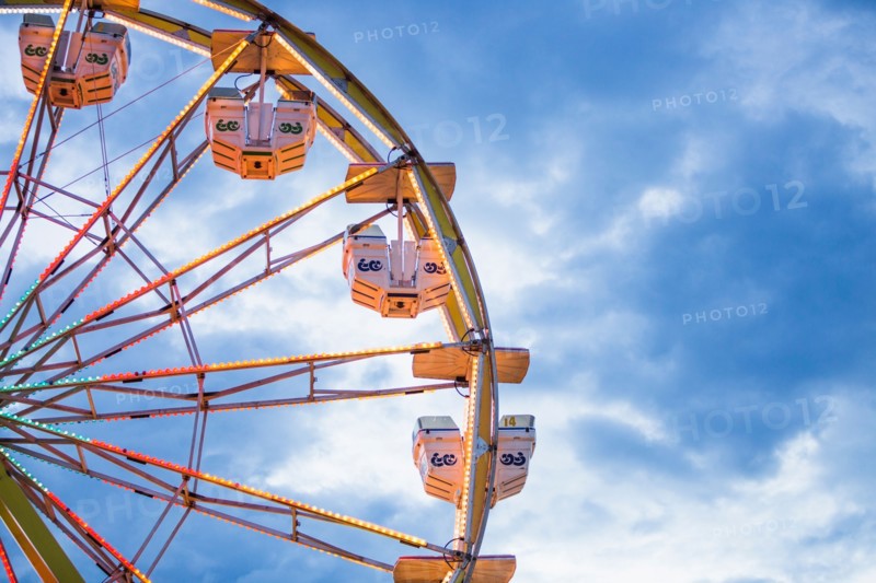 Ferris wheel in amusement park