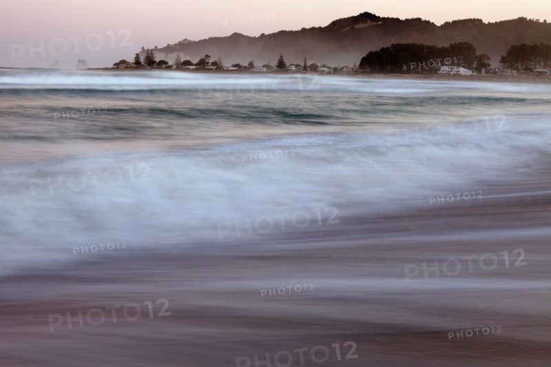 Sunset over bay