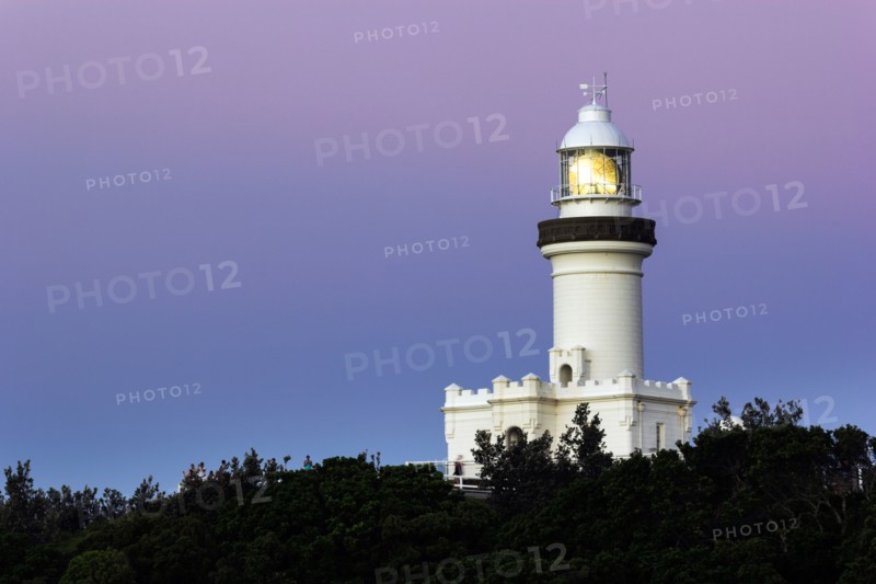 Lighthouse against evening sky