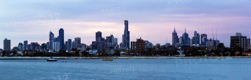 Skyline during sunset