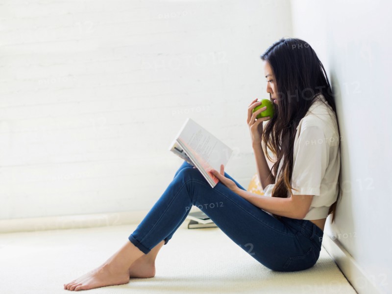 Young woman reading