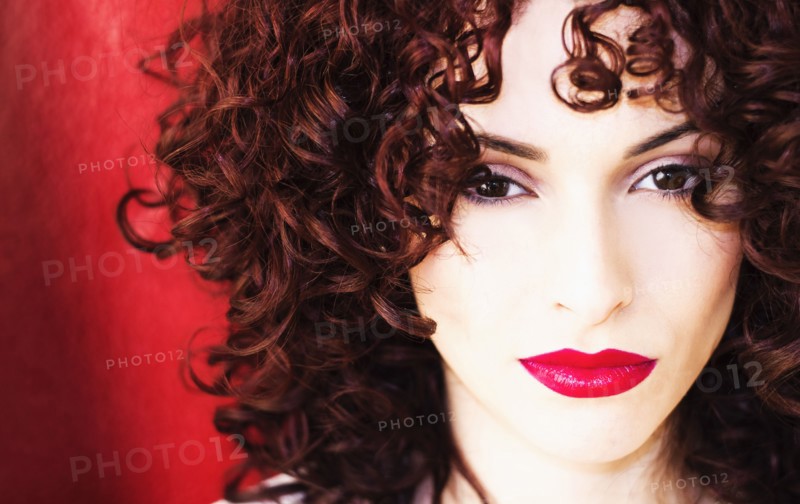 Portrait of beautiful brunette woman.