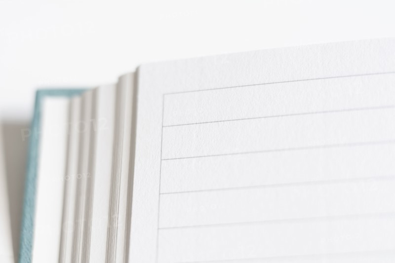 Open and empty journal.
Photo : Kristin Lee