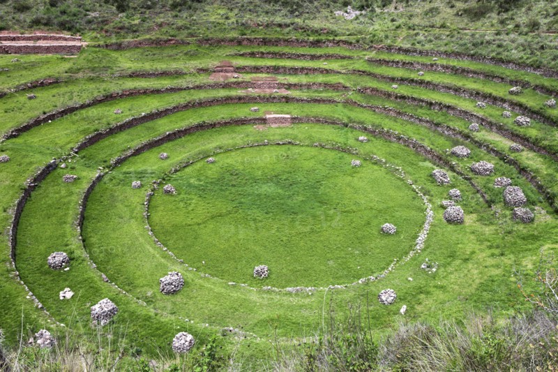 Incan ruins. Peru, Cuzco, Moray.
Photo : Henryk Sadura