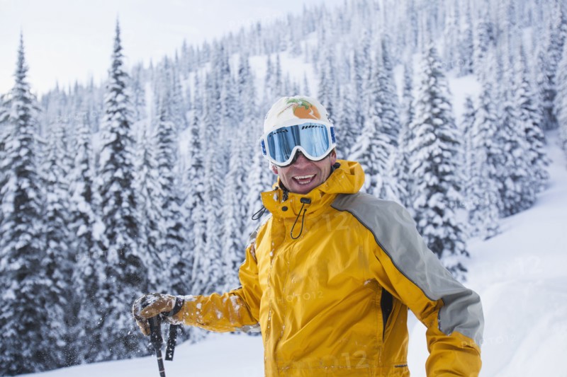 Portrait of male skier. USA, Montana, Whitefish.
Photo : Noah Clayton