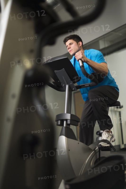 Young man at gym.