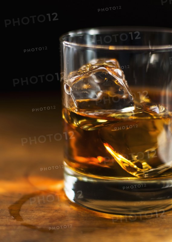 Studio shot of whisky.