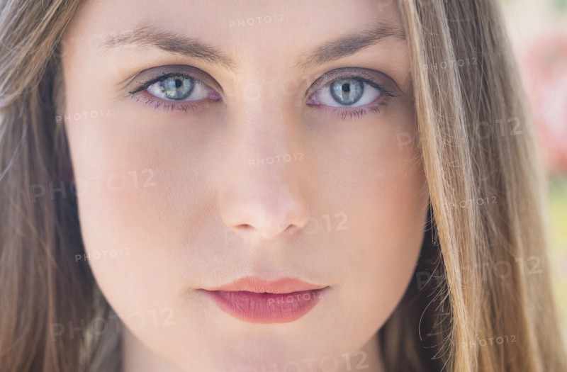 Portrait of young blond woman.