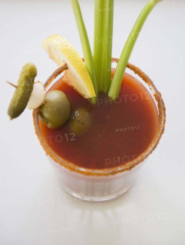 Studio shot of bloody mary.
Photo : Jamie Grill