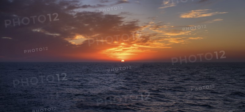 Mediterranean sea at sunset. Mediterranean, Spain.