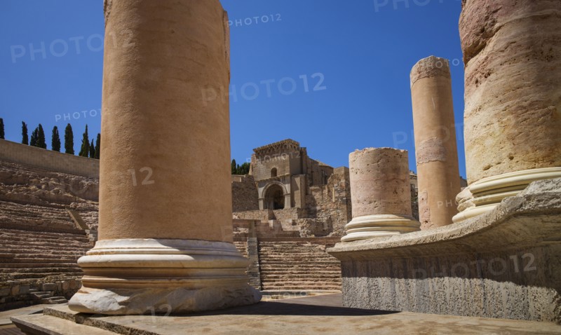 Ancient Roman amphitheater. Cartegena, Spain.
