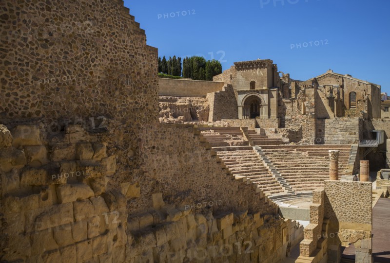 Ancient Roman amphitheater. Cartegena, Spain.