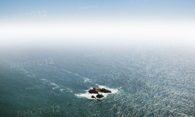 Small island on Atlantic Ocean. Sintra, Portugal.