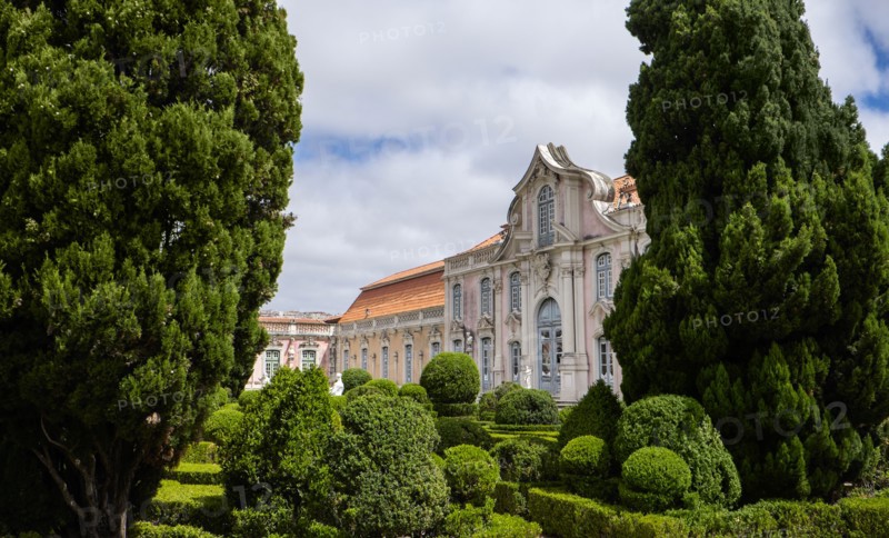 Garden of Queluz National Palace. Queluz, Portugal.