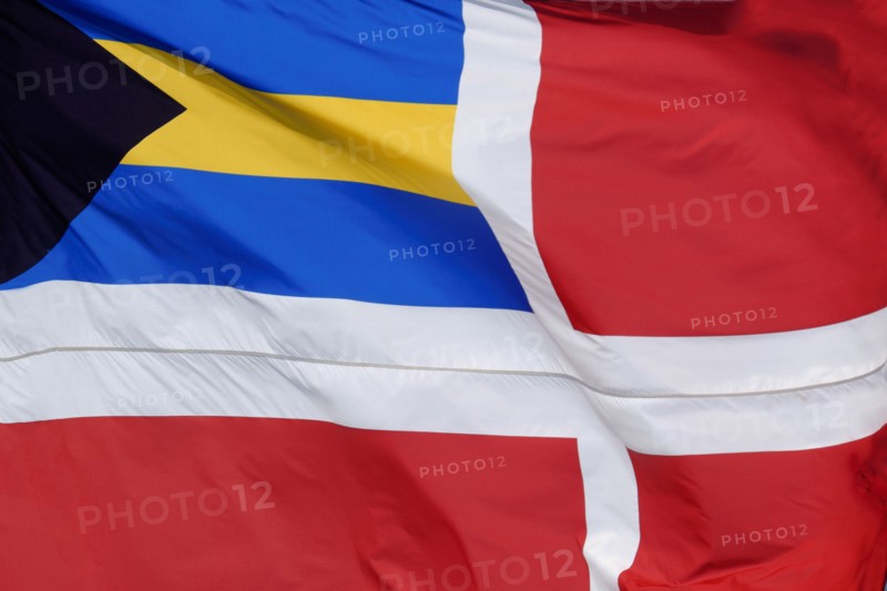 Close-up of flag.