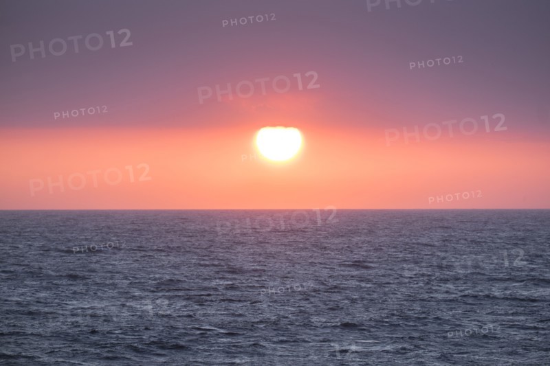 Sunset over sea, Mediterranean Sea.