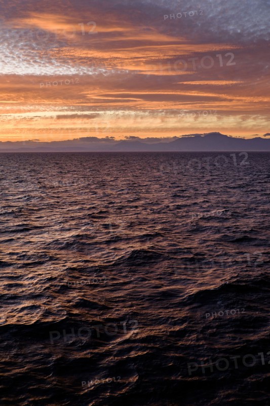 Mediterranean Sea, Sunset. Mediterranean.