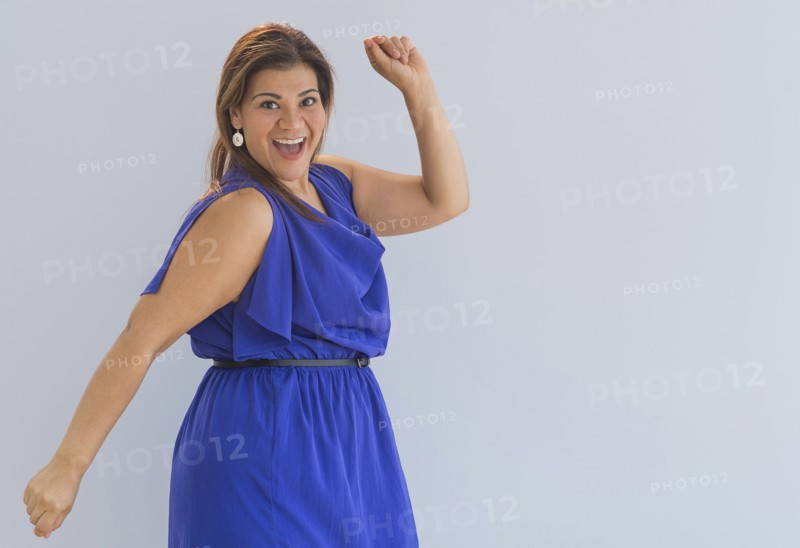Portrait of happy woman.