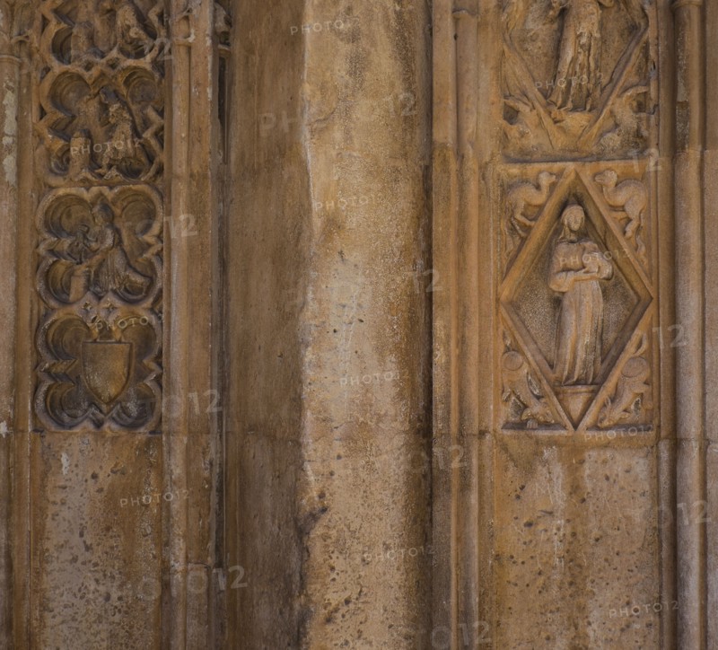 View of Santa Iglesia Cathedral, Detail. Valencia, Spain.