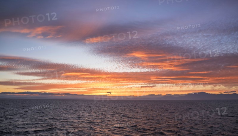 Mediterranean Sea at sunset. Spain, Mediterranean Sea.