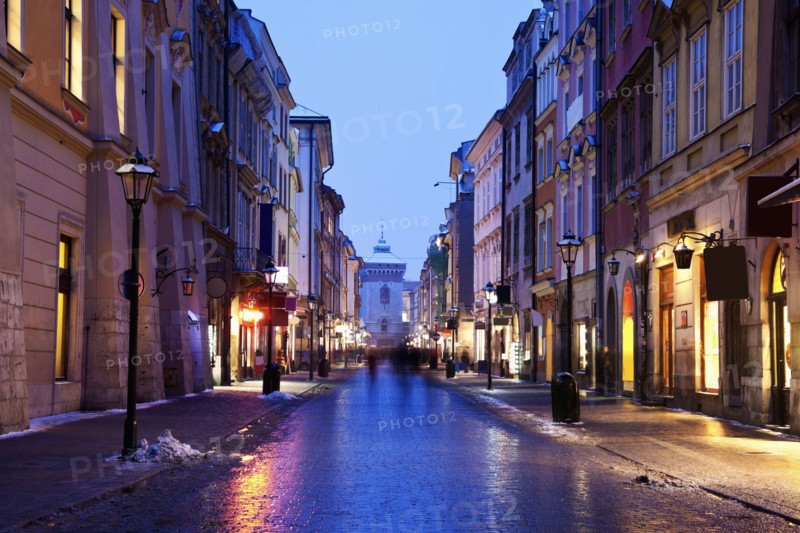 Dusk view of Florianska Street
