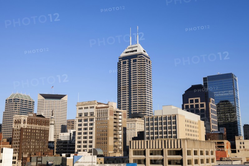 Skyline against clear sky