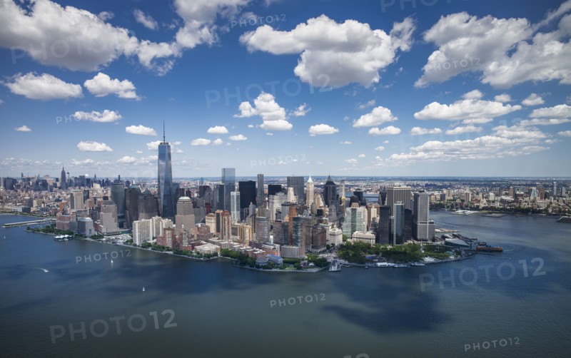 Aerial view of downtown. New York City, New York.